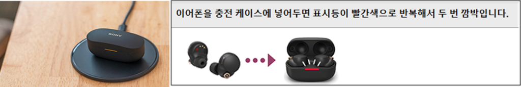 충전 케이스의 위치 점검