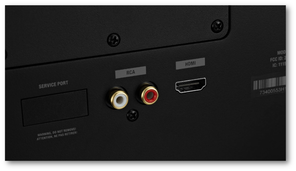 RCA 입력을 통해 연결