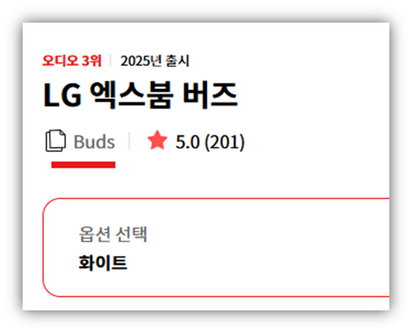 엑스붐 버즈 모델명