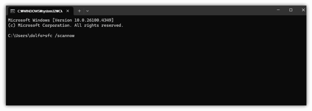 sfc /scannow