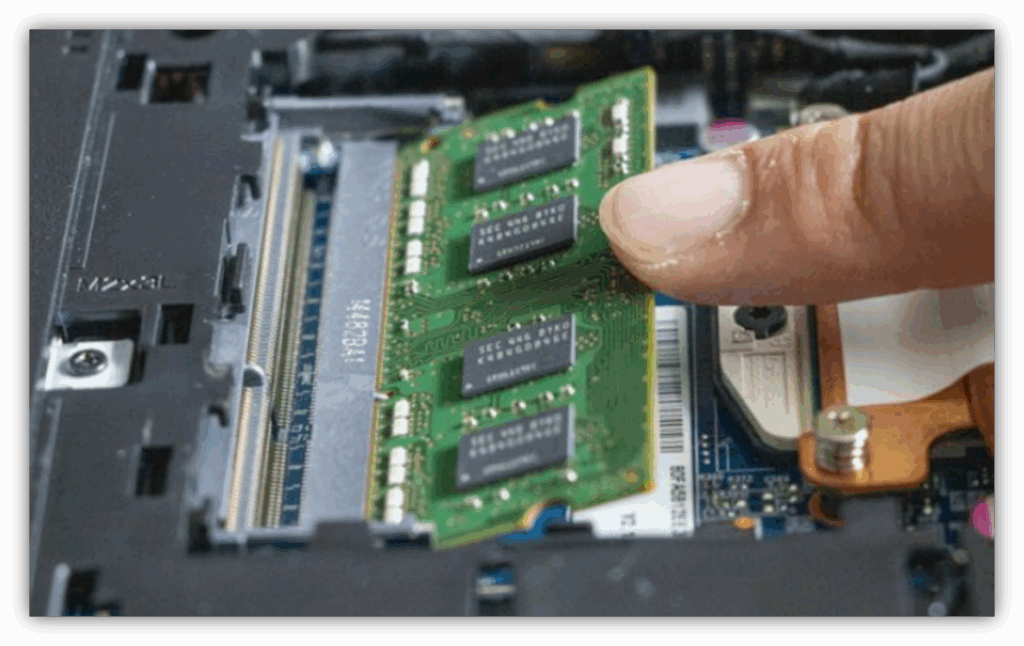 4. RAM 불량 또는 슬롯 접촉 불량