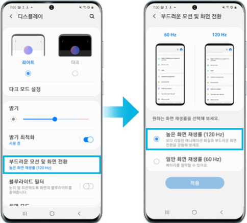 3. 고주사율 설정 영향